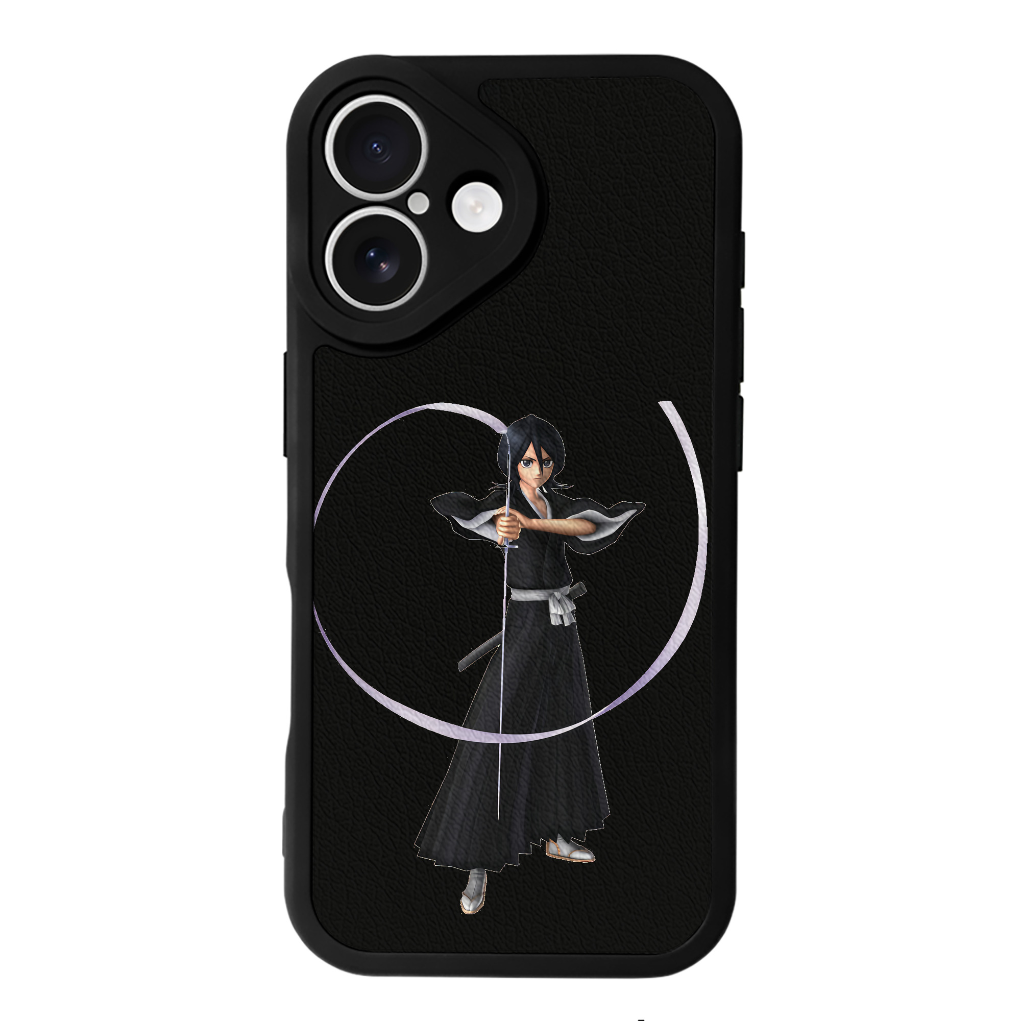 （画像用） ブリーチ 朽木ルキア BLEACH Kuchiki Rukia 【iPhone 16シリーズ対応】シリコンスマホケース（レザー調） 材質：シリコン